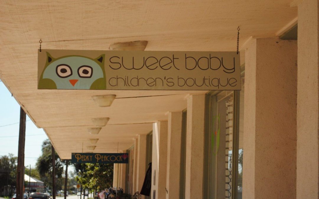 Hanging Awning Signage & Logo Development – Sweet Baby
