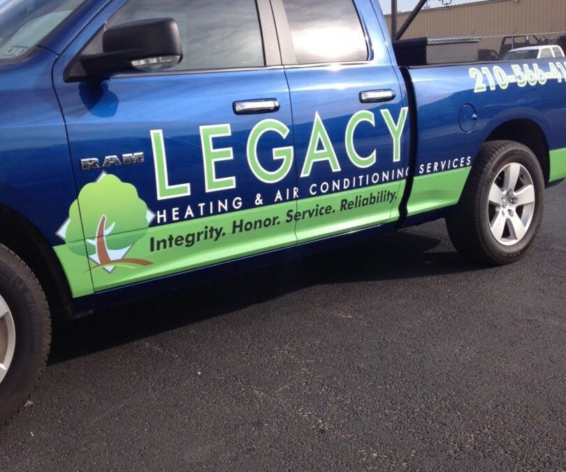 Partial Vehicle Wrap – Legacy Heating & AC