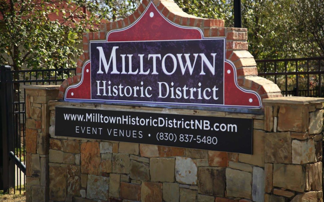 Stone & Custom Metal Monument Sign- Milltown Historic District