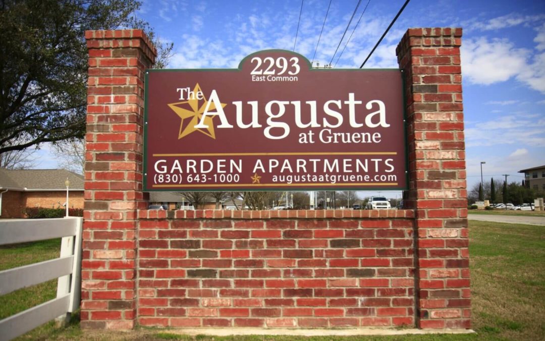 Exterior Monument Sign – The Augusta at Gruene