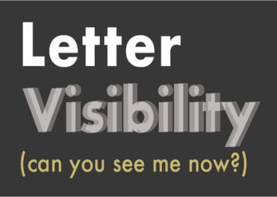 Letter Visibility