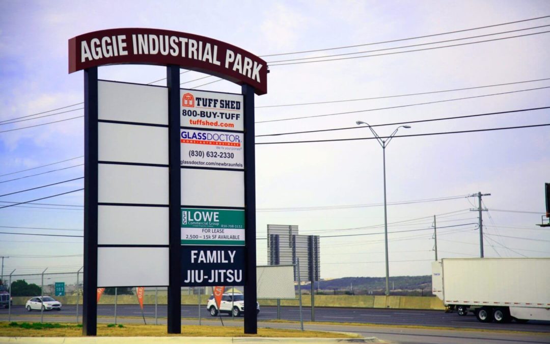 Multi Tenant Pylon Sign – Aggie Industrial Park