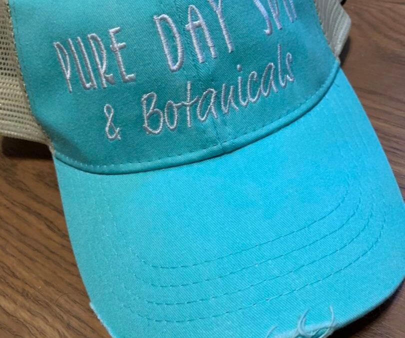 Embroidered Hat – Pure Day Spa